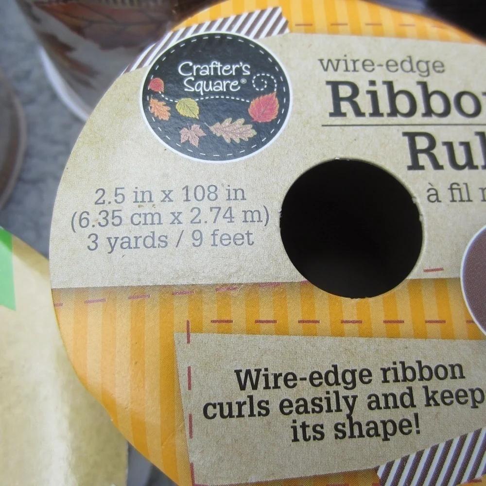 Christmas Ribbon Rolls Lot of 10 Crafts Holiday DIY Sewing Wrapping Gifts Bows N